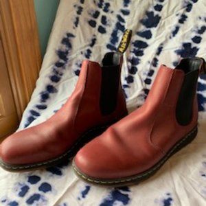 Dr. Marten's Size 11 AirWair Chelsea Boots, Red